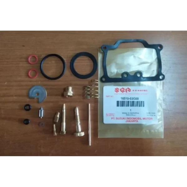 my-11134207-7rasg-m0gyvyjiszlwf3.webp ORIGINAL PELAMPONG CARBURETOR REPAIR KIT TS125 TS100 FLOAT NEEDLE TS125 TS100 PISTON CAP SLIDE VALVE THROTTLE GASKET